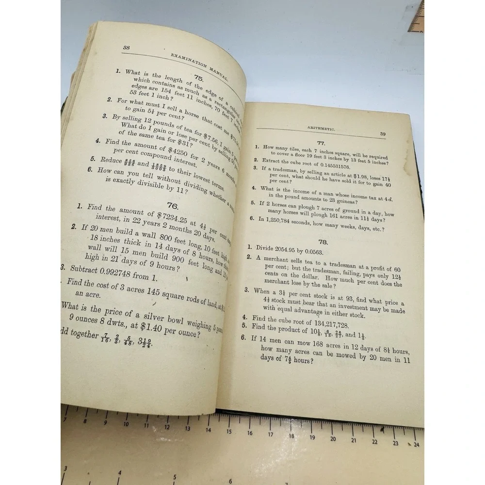 Wentworth And Hill's Examination Manuals, No. 1: Arithmetic (1887) Boston